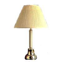 Table Lamp with Brass and Matching Shade